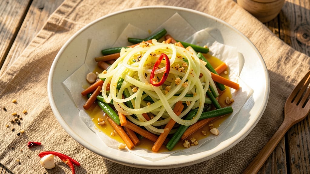 Cambodian Green Papaya Salad Recipe: Spicy, Tangy, and Crunchy in 20 Minutes