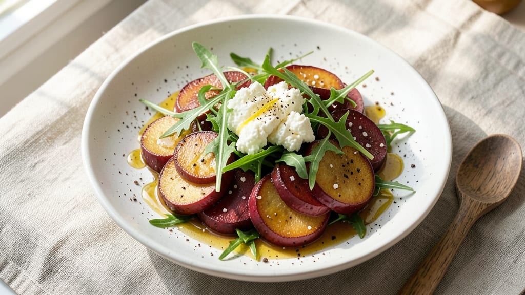 Golden Beet Salad Recipe With Goat Cheese: Earthy Sweetness Meets Creamy Tang