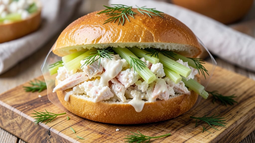 Canned Crab Salad Sandwich Recipe: Crisp Celery Crowns and Zesty Lime Zing