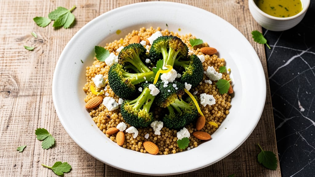 Broccoli Couscous Salad Recipe: Bright Florets and Toasted Almond Crunch