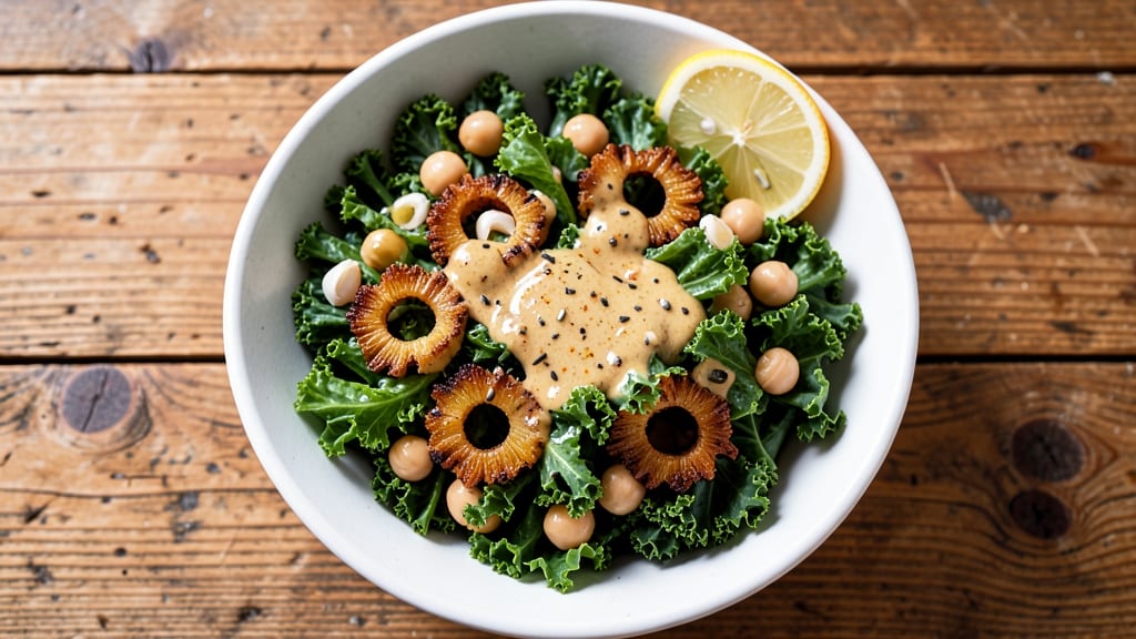 By Chloe's Kale Caesar Salad Recipe: Crispy Celery Crowns and Smoky Parmesan Magic