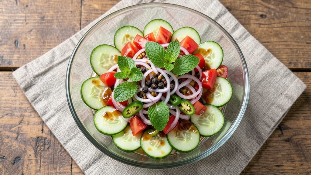 Bangladeshi Salad Recipe: Zesty Tamarind and Mint Refreshment
