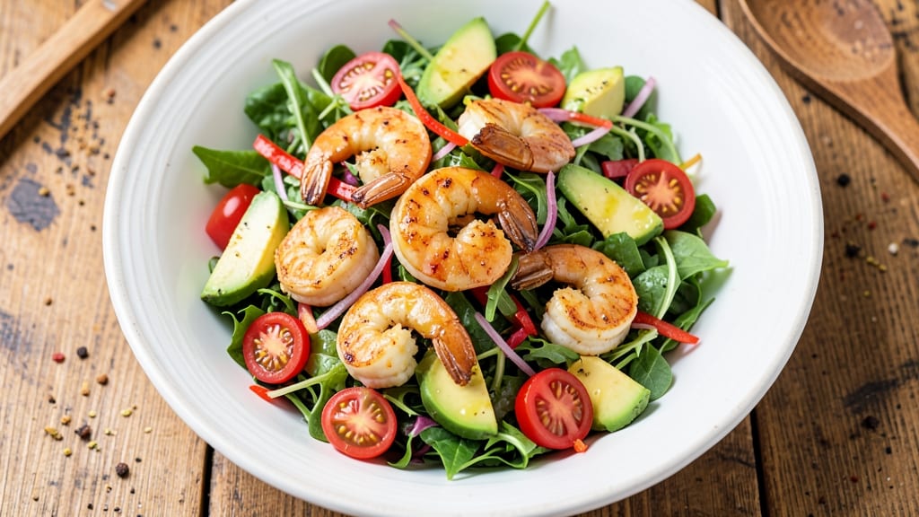 Avocado Shrimp Salad Recipe: Natasha's Kitchen Protein-Packed Crunch