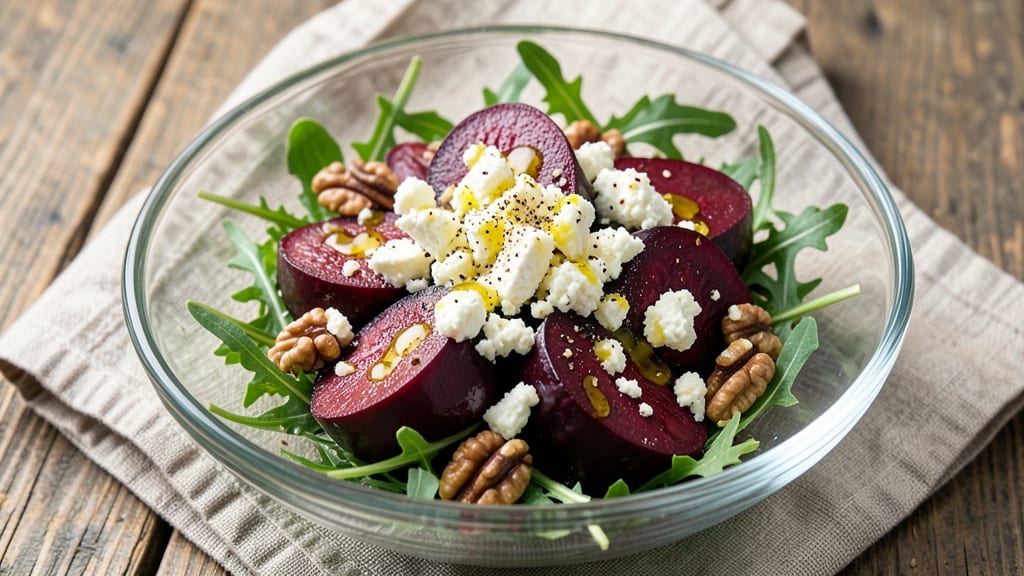 Beet, Goat Cheese, and Arugula Salad Recipe: Earthy Sweetness Meets Herby Crunch