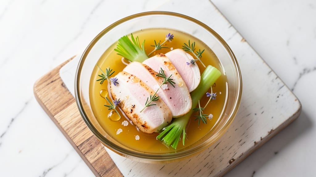 Aspic Salad Recipe: Crisp Celery Crowns in Silky Herb Gelatin