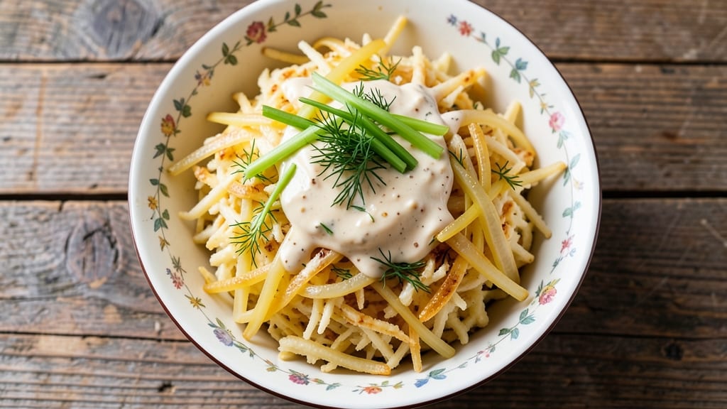 Amish Shredded Potato Salad Recipe: Homestyle Creaminess With Mustard-Vinegar Zing