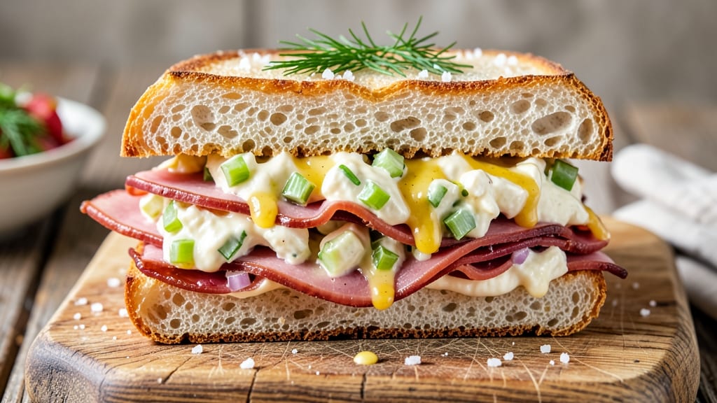 Canned Ham Salad Sandwich Recipe: Crisp Celery Crowns and Creamy Herb Magic