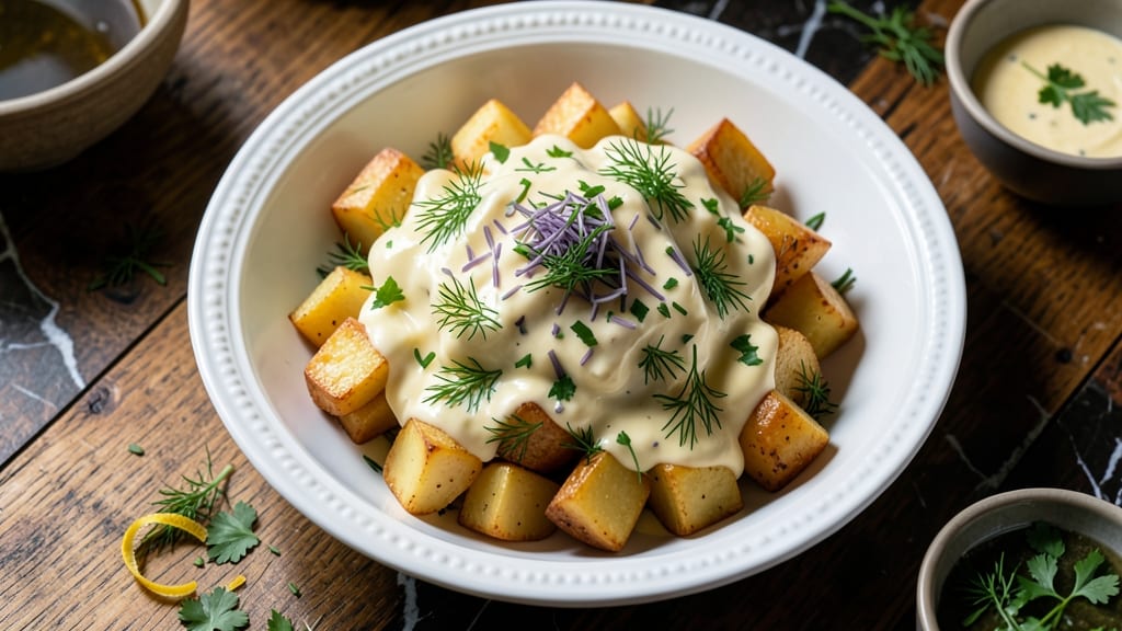 Billy Sims' Potato Salad Recipe: Herb-Infused Cream Cheese with Perfectly Cooked Spuds