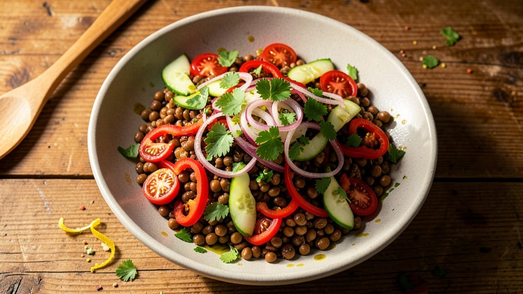 Brown Lentil Salad Recipe: Earthy Protein-Packed Crunch in 20 Minutes