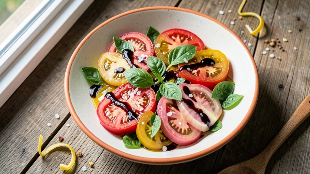 Authentic Italian Tomato Salad Recipe: Sun-Ripened Tomatoes and Basil Brightness