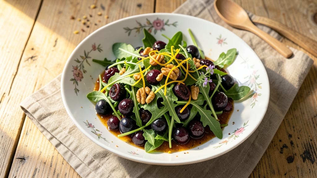 Arugula Blueberry Salad Recipe: Bright Berry-Popped Crunch With Lemon Zing