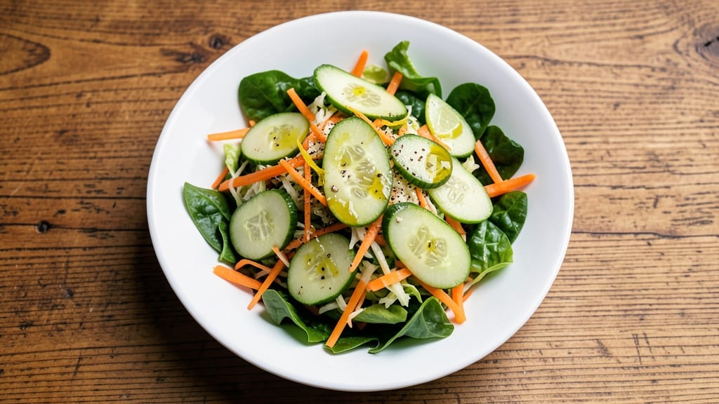 Cabbage, Carrot, and Cucumber Salad Recipe: Refreshing Crunch With Zesty Lime Vinaigrette