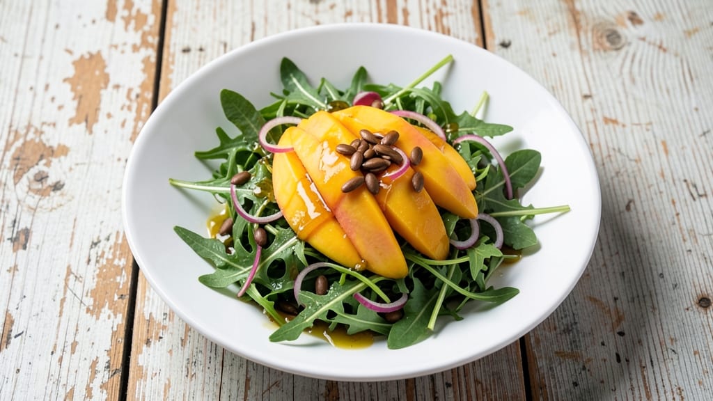 Arugula Mango Salad Recipe: Tropical Crunch Meets Zesty Citrus Zing