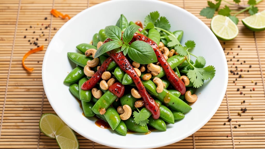 Asian Snow Pea Salad Recipe: Crisp-Tender Peas with Tangy Lime Dressing