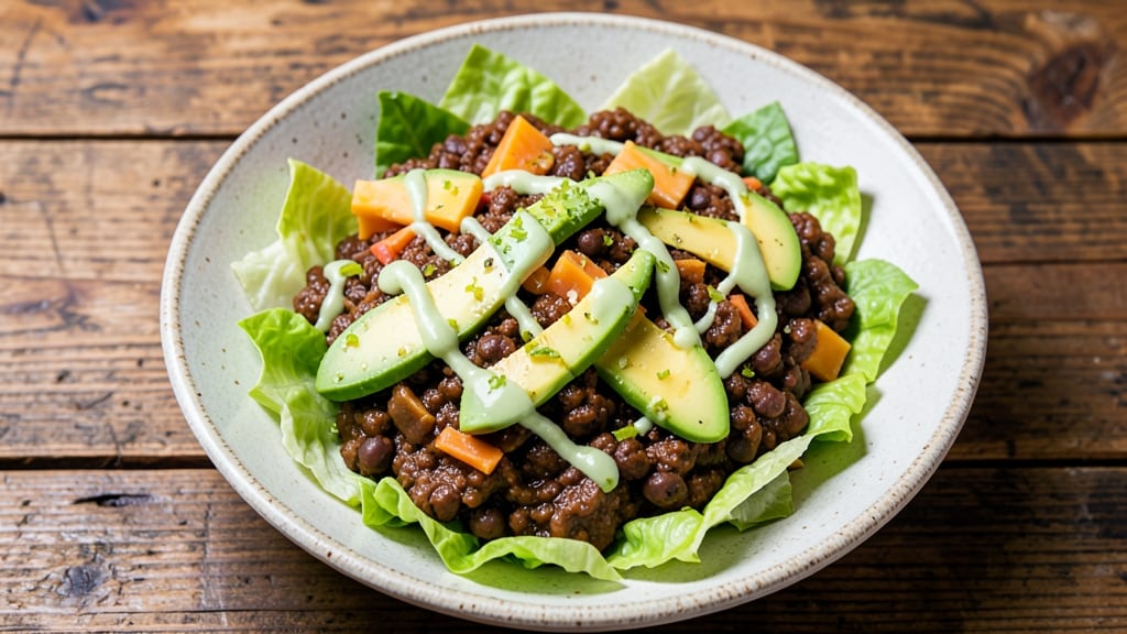 Azteca Salad Recipe: Smoky Tortilla Chips and Spicy Avocado Cream Dream