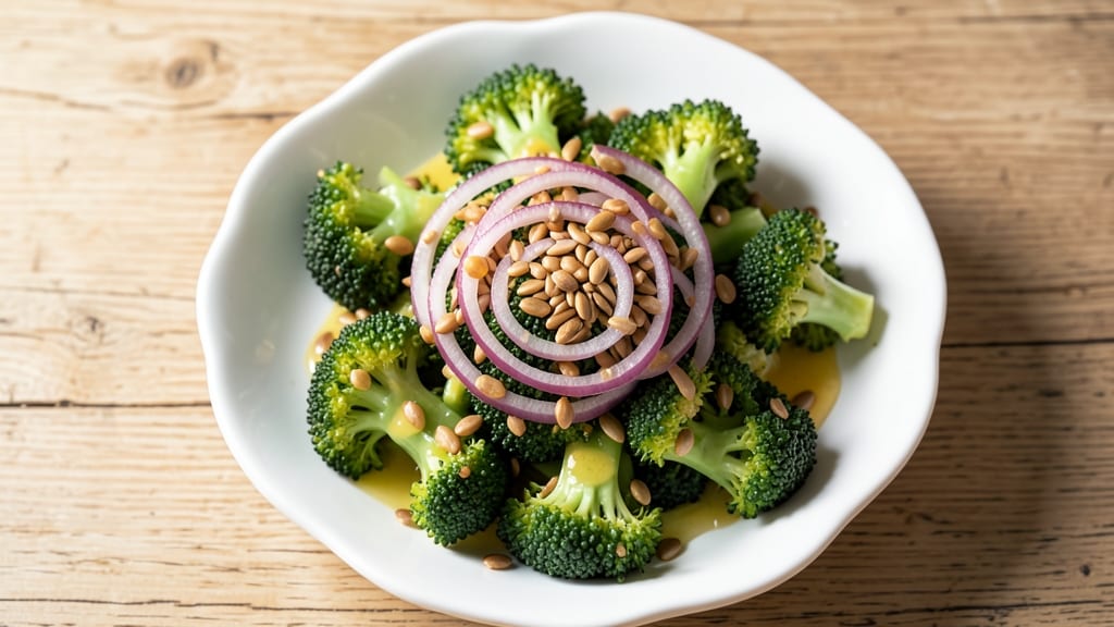 Broccoli Salad Recipe No Sugar: Bright Citrus Vinaigrette With Crispy Toasted Seeds