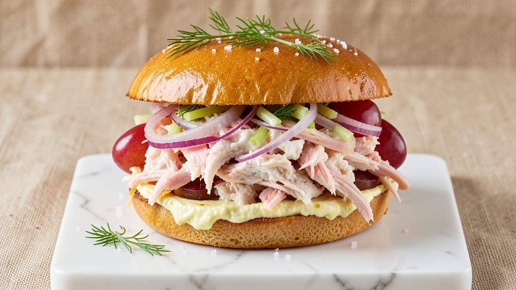 Award Winning Chicken Salad Sandwich Recipe: Crowd-Pleasing Crunch and Cream Cheese Harmony