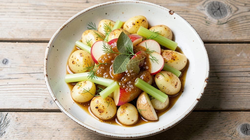Authentic Cold German Potato Salad Recipe: Crisp Celery Crowns and Vinegar-Kissed Comfort