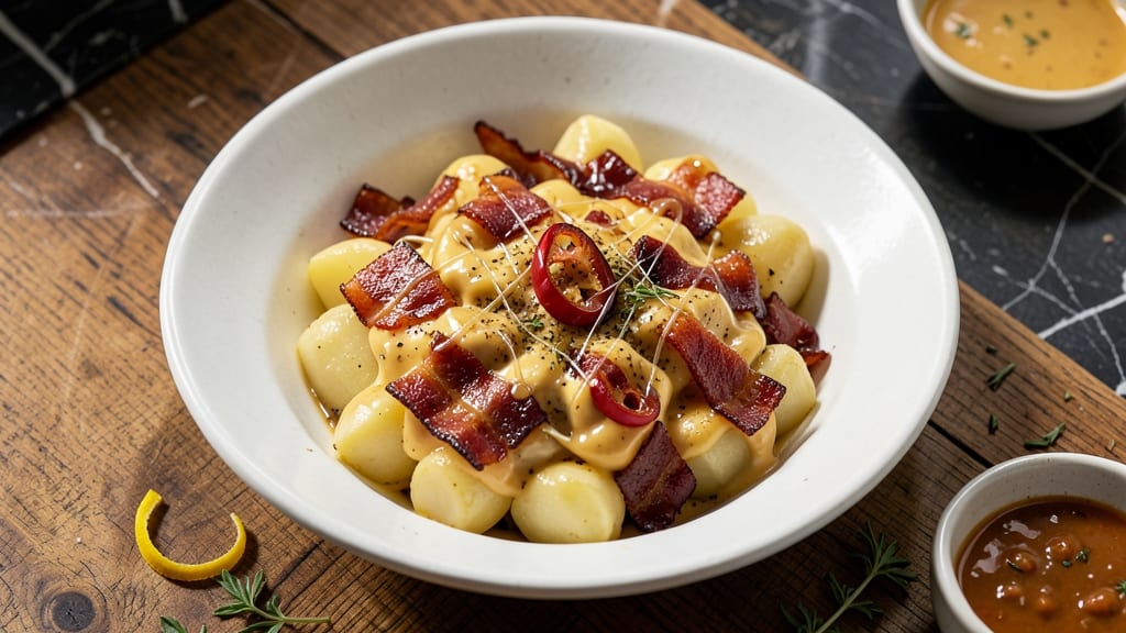 Bad Brads Potato Salad Recipe: Smoky Chipotle Mayonnaise with Crispy Bacon Bites