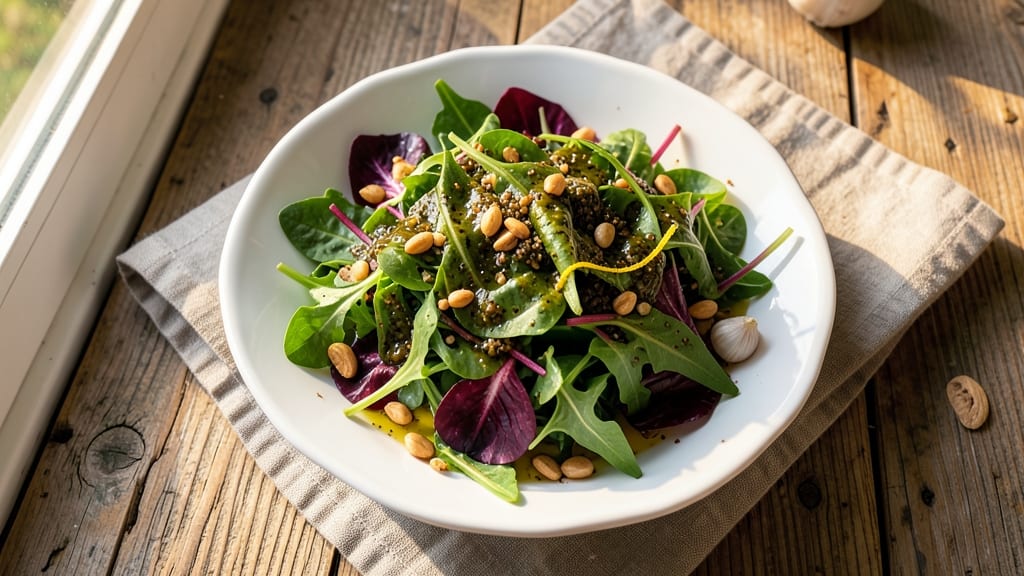 Basil Vinaigrette Salad Recipe: Bright Herb Zing With Crisp Greens