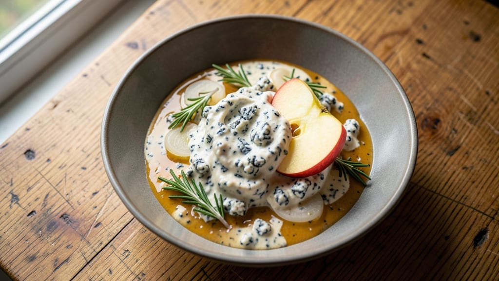 Apple Gorgonzola Salad Dressing Recipe: Bold Blue Cheese Tang Meets Sweet Apple Crisp
