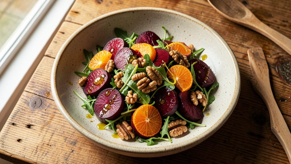 Beet, Orange, and Walnut Salad Recipe: Earthy Sweetness Meets Nutty Crunch