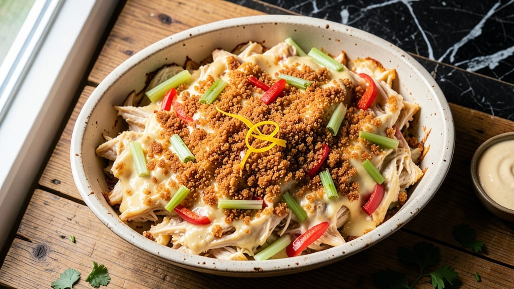 Baked Chicken Salad Casserole Recipe: Crispy Top, Creamy Herb Dream in One Dish