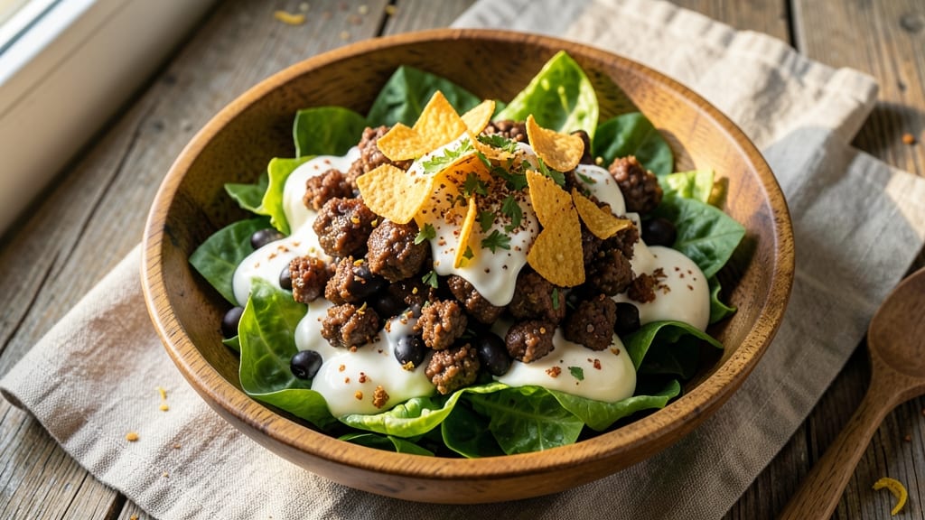 Amish Taco Salad Recipe: Crunchy Celery Crowns Over Smoky Cream Cheese Bliss
