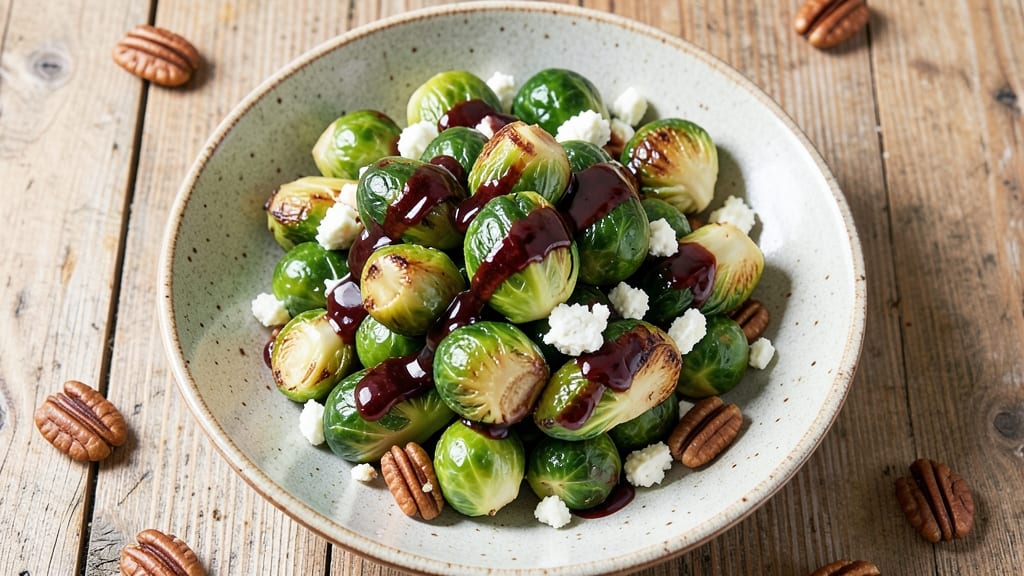 Brussels Sprouts Salad Recipe With Balsamic: Roasted Crunch Meets Tangy Sweetness