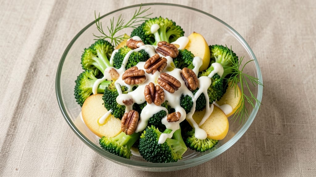 Broccoli Pear Salad Recipe: Sweet-Tart Crunch with Creamy Herb Dressing