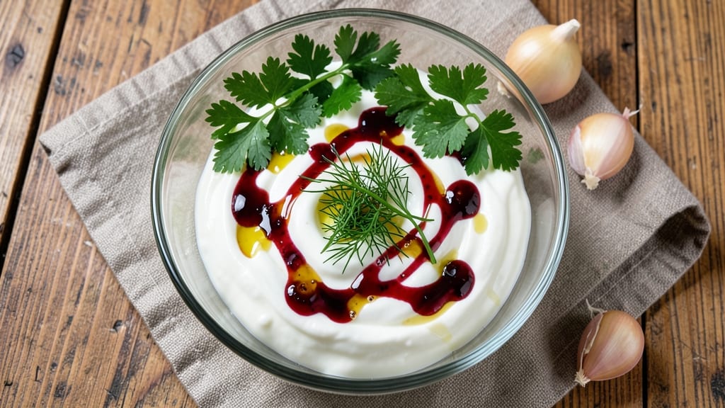 Bucharest Grill Salad Dressing Recipe: Bold Garlic-Herb Vinaigrette With Tangy Yogurt Base