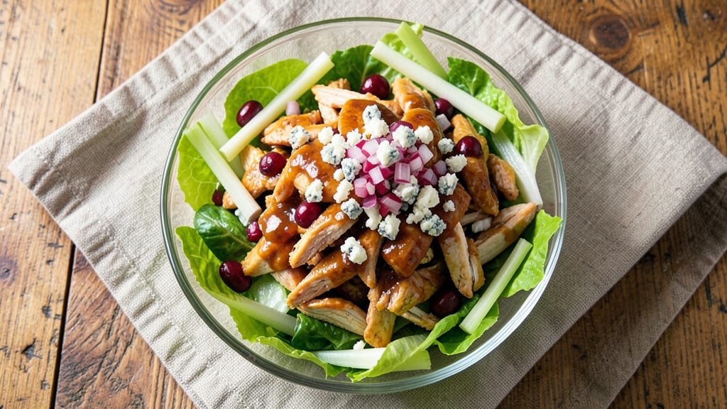 Buffalo Chicken Chopped Salad Recipe: Spicy Kick and Crisp Celery Crowns