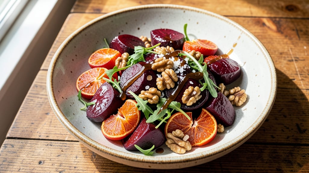 Beet and Blood Orange Salad Recipe: Vibrant Sweet-Tart Bite with Crispy Walnuts
