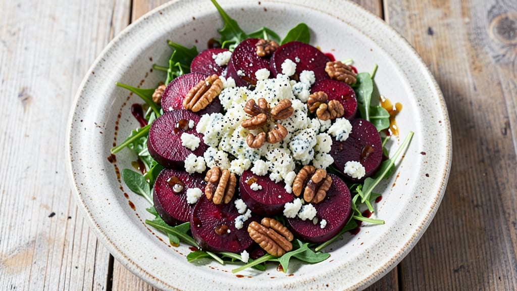 Beet and Blue Cheese Salad Recipe: Earthy Sweetness Meets Bold Creamy Bite
