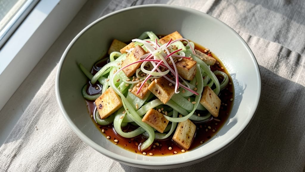 Asian Cucumber Salad Recipe with Chili Oil: Spicy Cool Refreshment in 15 Minutes