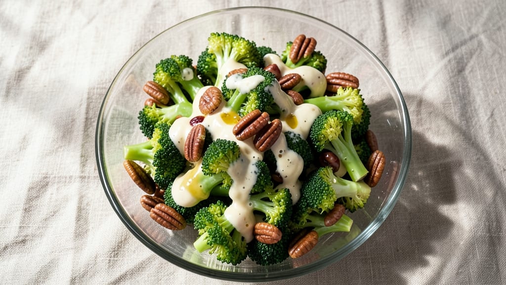 Broccoli Pecan Salad Recipe: Sweet-Savory Crunch With Buttery Pecans
