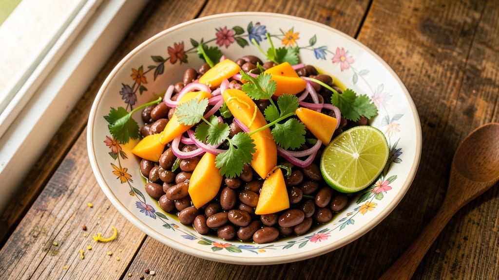 Black Bean Salad With Mango, Cilantro, and Lime Recipe: Tropical Brightness in 15 Minutes