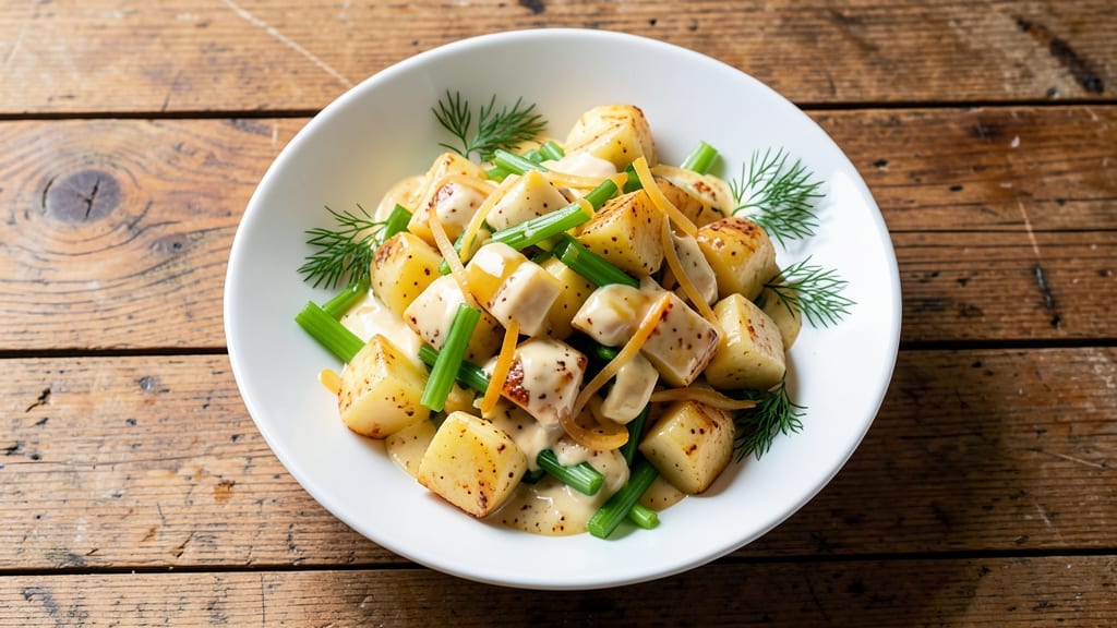 Awesome Potato Salad Recipe: Bold Mayo-Mustard Kick With Crisp Celery Crowns