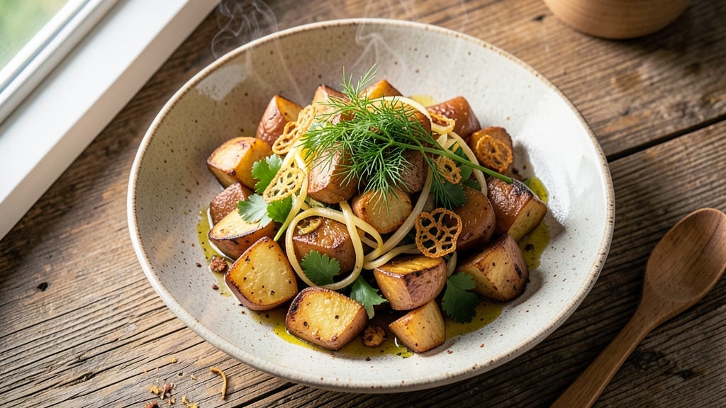 Baked German Potato Salad Recipe: Crispy Edges and Smoky Mustard Harmony