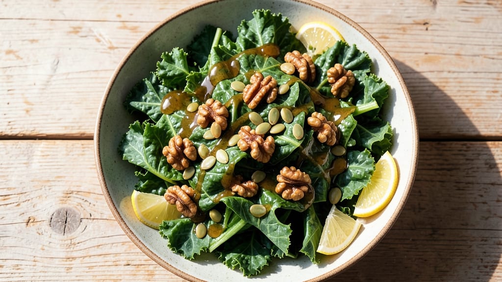 Bruised Kale Salad Recipe: Massaged Greens With Nutty, Earthy Crunch