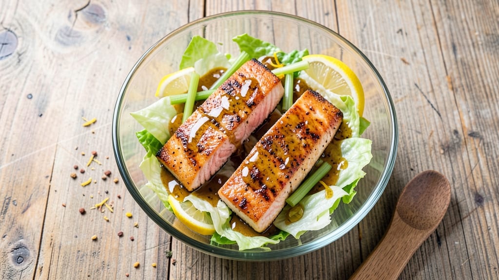 Cajun Salmon and Celery Crown Salad Recipe: Smoky Spice Meets Crisp Celery Crunch