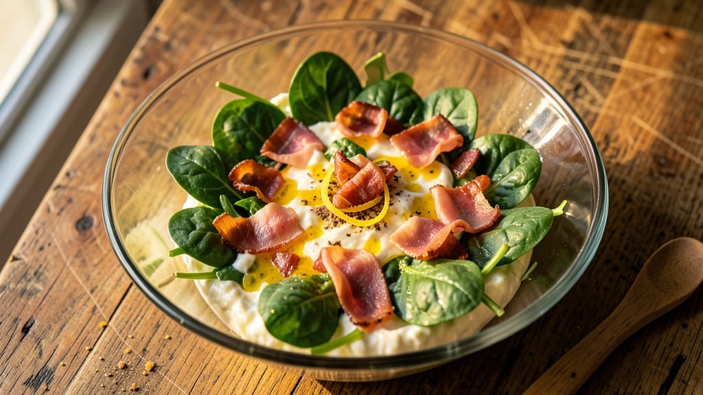 Brazilian Spinach Salad Recipe: Crispy Bacon and Citrus Brightness