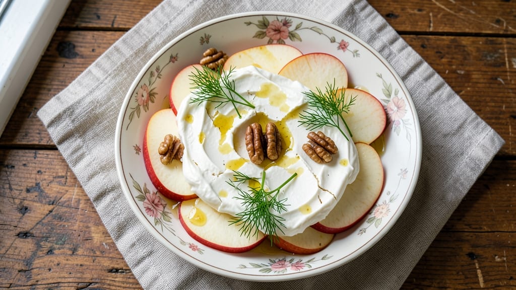 Apple Salad Recipe with Cream Cheese: Sweet-Tart Crunch and Creamy Herb Harmony