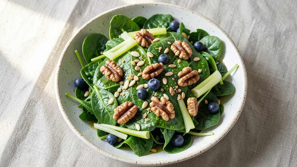Anti-Inflammatory Glow Salad Recipe: Celery Crown Crunch with Turmeric-Ginger Cream Cheese Bliss