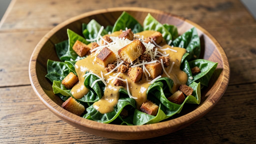 Caesar Salad for a Crowd Recipe: Crispy Croutons and Creamy Herb Magic