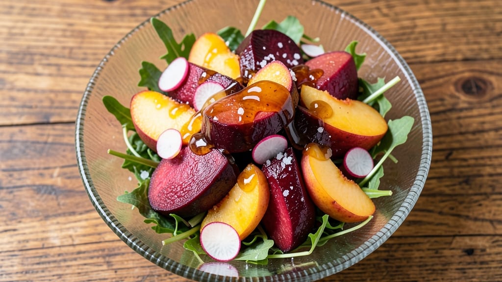 Beet and Peach Salad Recipe: Sweet-Tart Balance With Earthy Depth