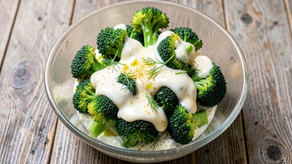 Broccoli Bliss Salad Recipe: Crispy Roasted Broccoli and Creamy Herb Dream