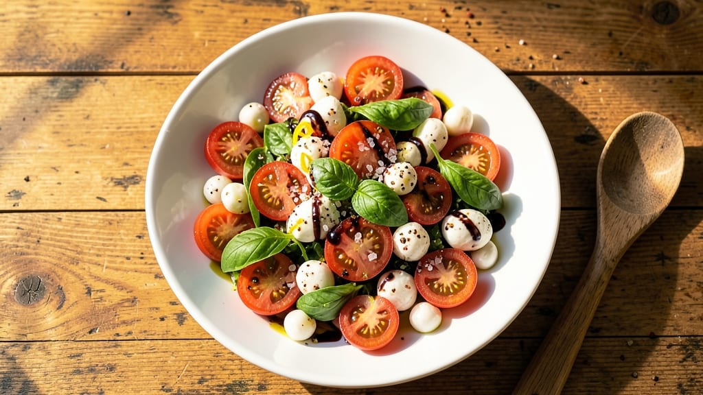 Caprese Salad Recipe For A Crowd: Fresh Tomato, Mozzarella, and Basil Bounty