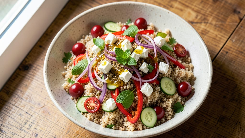 Big Couscous Salad Recipe: Fluffy Grains and Mediterranean Herb Zing