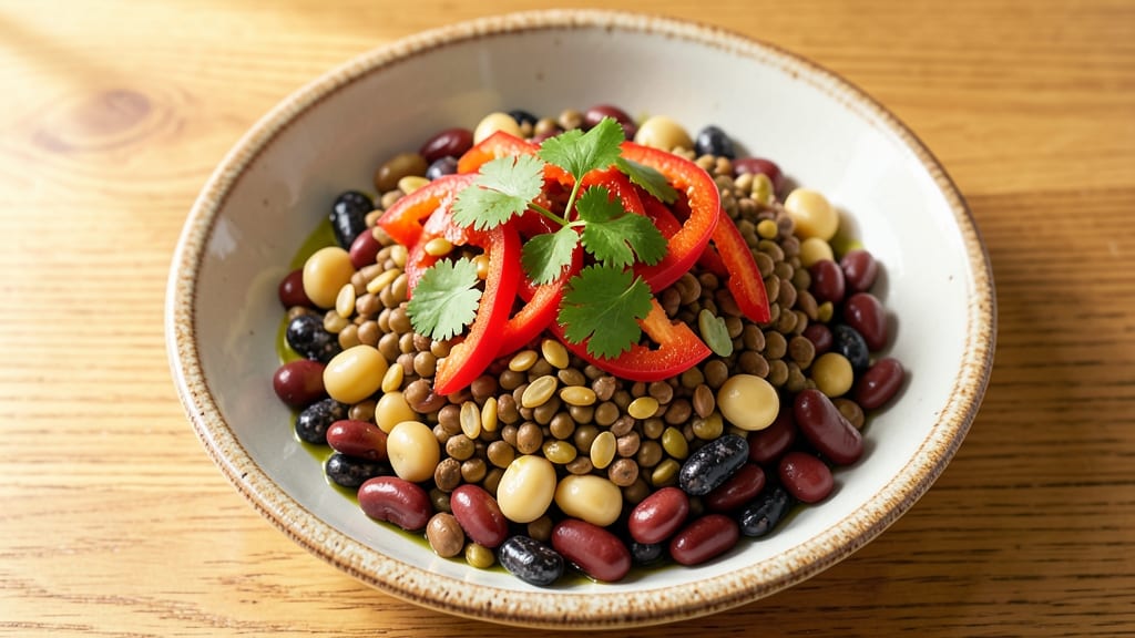 Bean and Lentil Salad Recipe: Protein-Packed Crunch in 15 Minutes